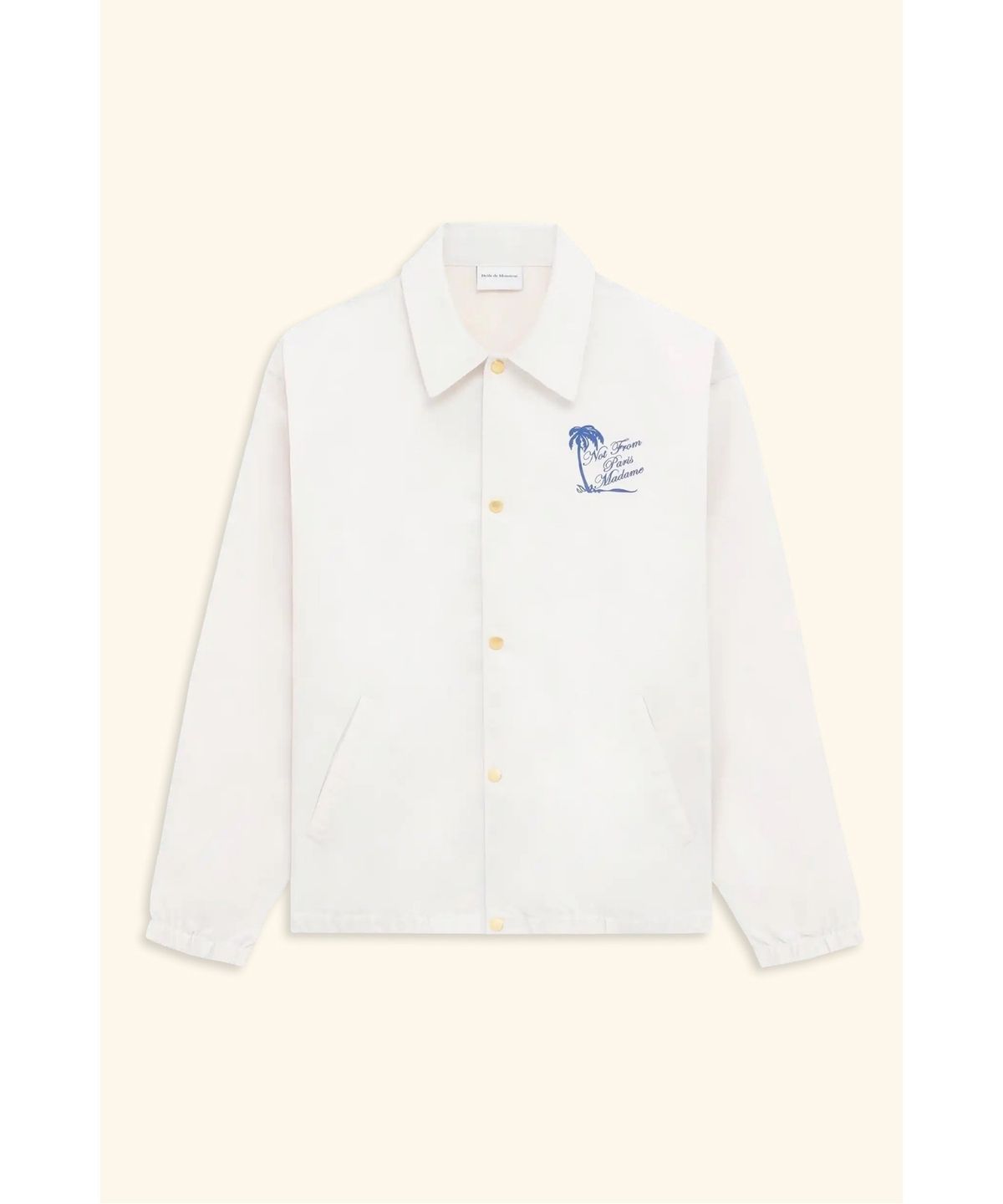 드롤드무슈(DROLE DE MONSIEUR) 슬로건 팜트리 나일론 재킷 Veste Slogan Palmier D0JAM26115WHM