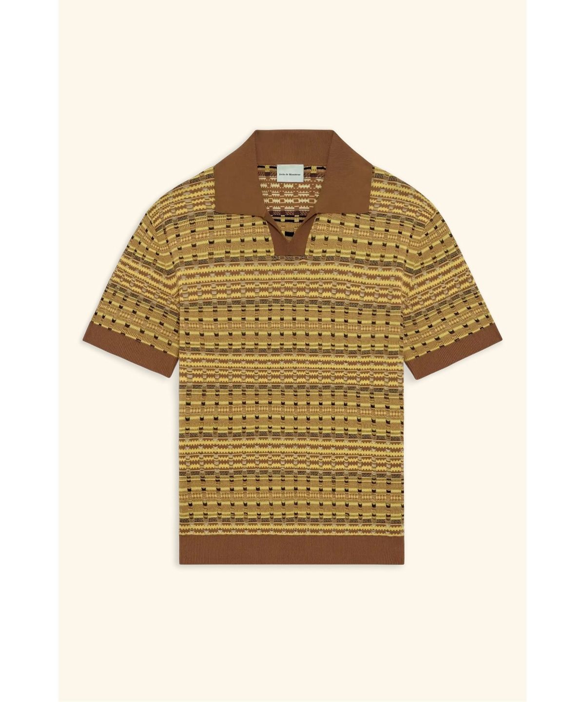 드롤드무슈(DROLE DE MONSIEUR) 쿠지 스트라이프 니트 폴로 Polo Maille Coogie D0WPM26204YEX