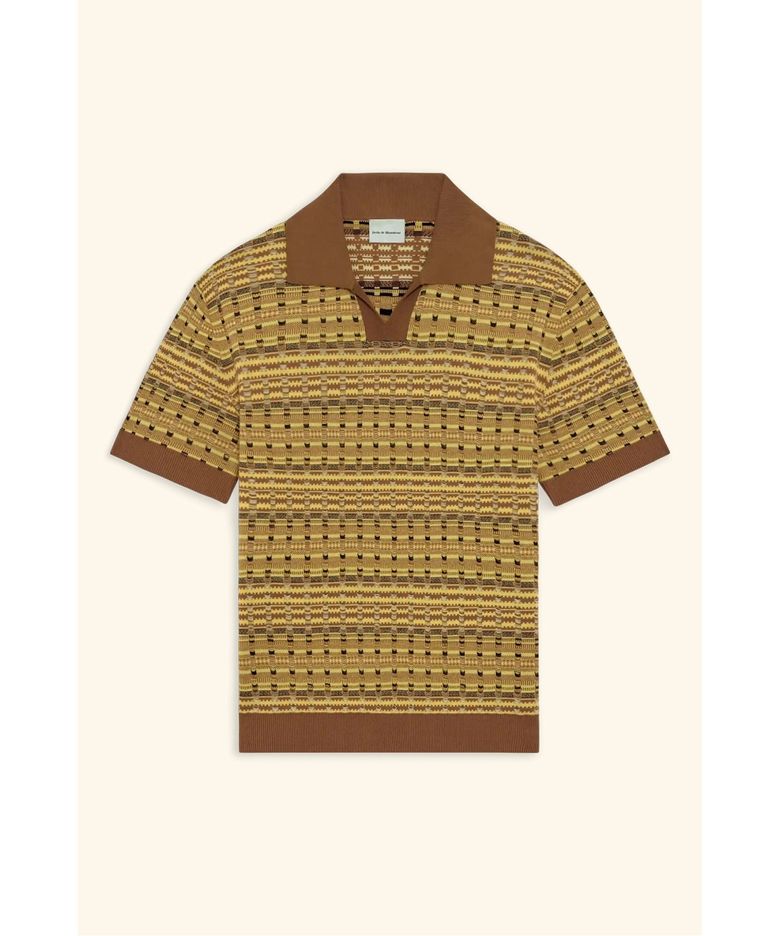 쿠지 스트라이프 니트 폴로 Polo Maille Coogie D0WPM26204YEX