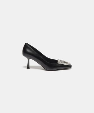 Polygon jewelry pumps(black)_DG1BS26004BLK