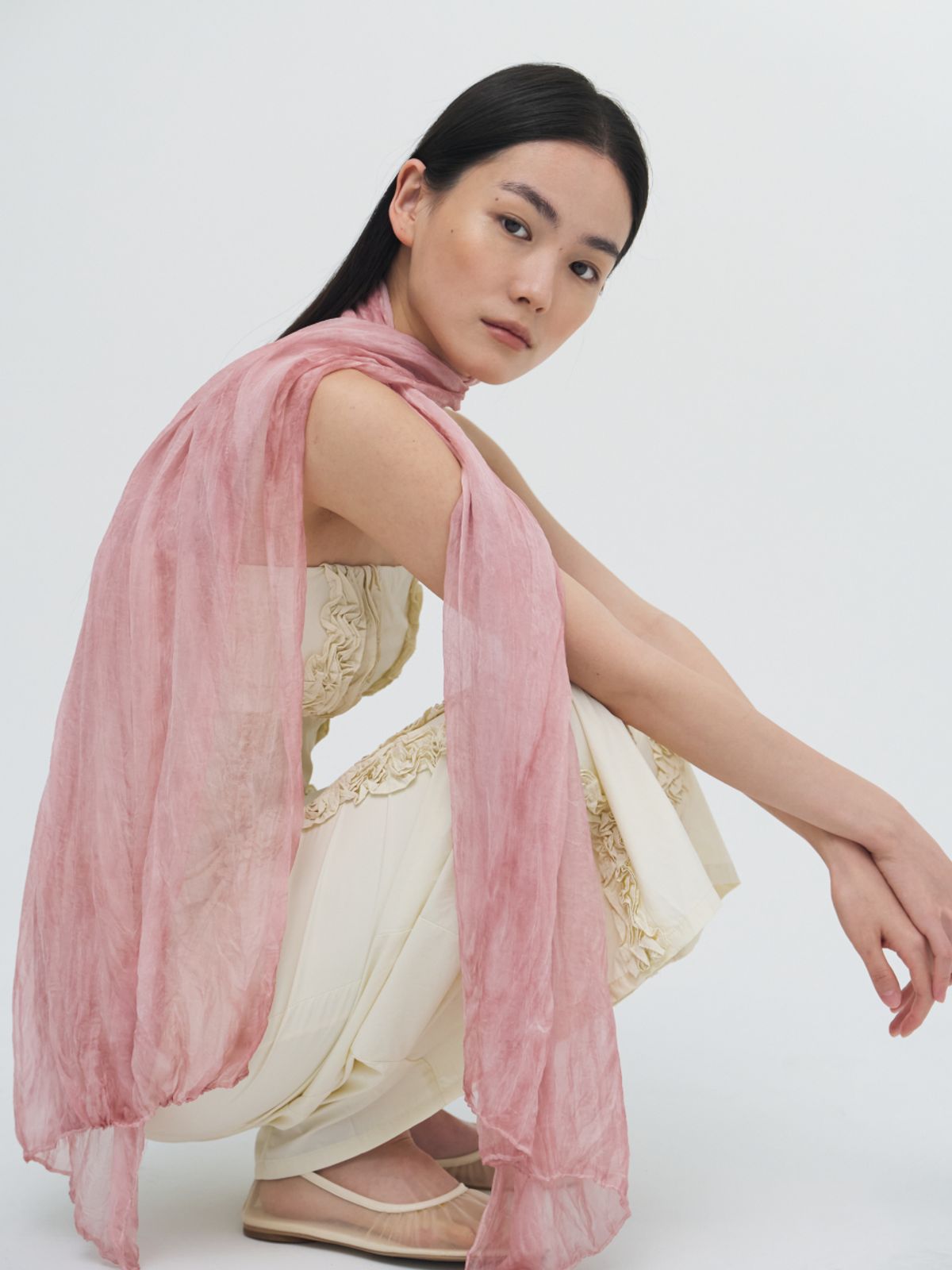 시오르(SIEOR) Pleats loom light scarf_5colors