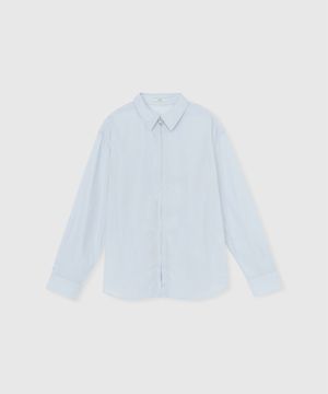 Soft zip shirt (Light blue)