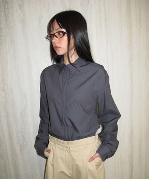 Soft zip shirt (Charcoal)