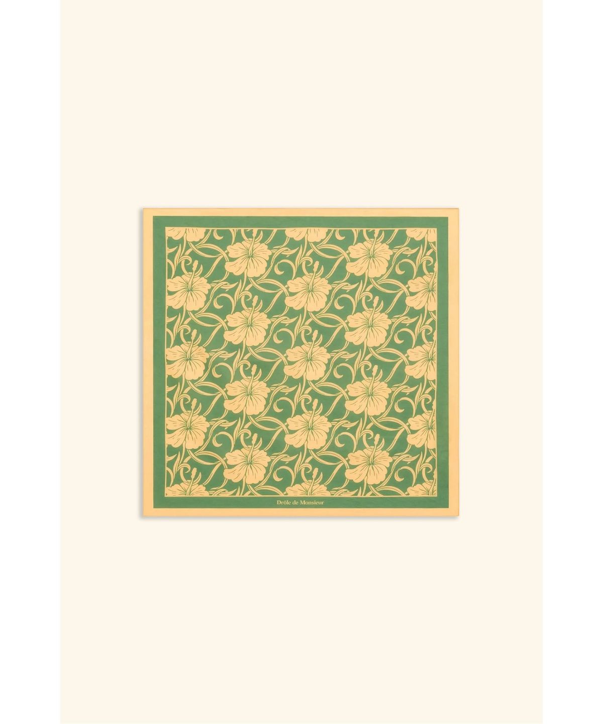 드롤드무슈(DROLE DE MONSIEUR) 히비스커스 모노그램 스카프 Foulard Monogramme Hibiscus D4AJM26803GRL