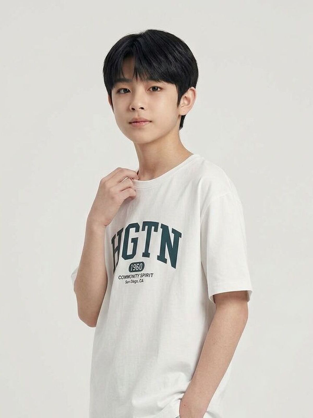 행텐 틴즈(HANGTEN TEENS) 틴즈 로고 빅 레터 반팔 티셔츠_003(14570-031-405-31)