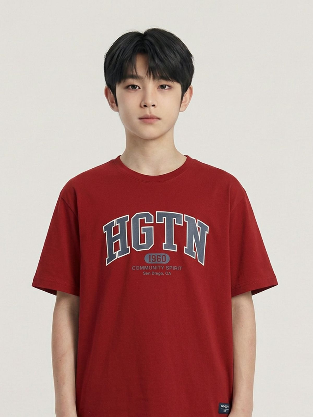 행텐 틴즈(HANGTEN TEENS) 틴즈 로고 빅 레터 반팔 티셔츠_447(14570-031-405-31)