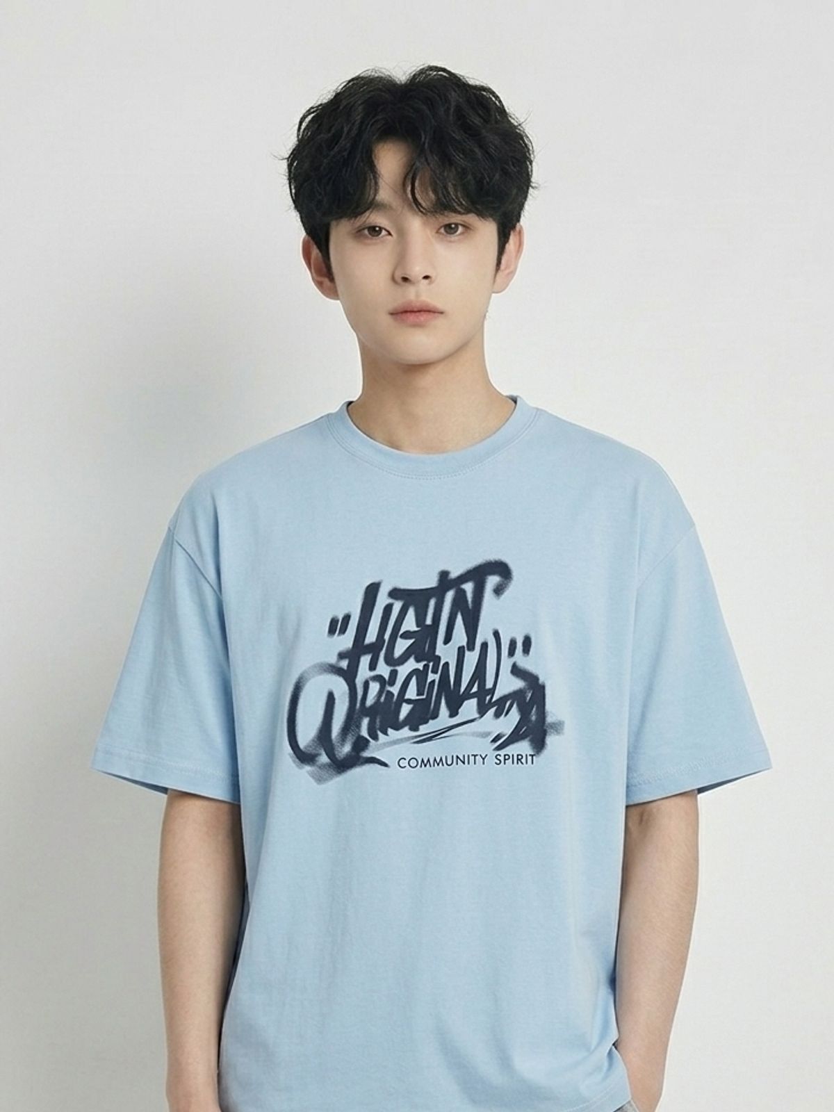 행텐 틴즈(HANGTEN TEENS) 틴즈 그래피티 레터 반팔 티셔츠_273(14570-031-406-31)