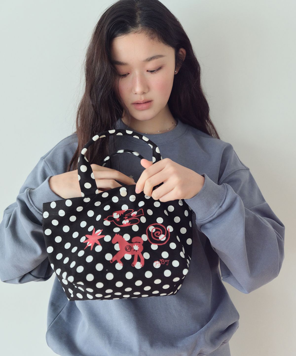 홈바디띵즈(HOMEBODY THINGS) Homebody Mini Classic Dot Bag (BLACK)