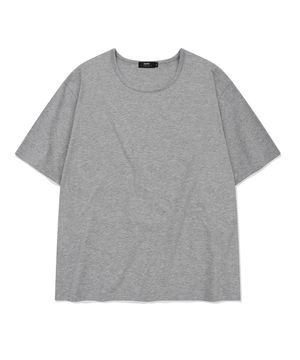 [스토커즈 PICK] U-NECK SHORT SLEEVES (MELANGE GRAY)