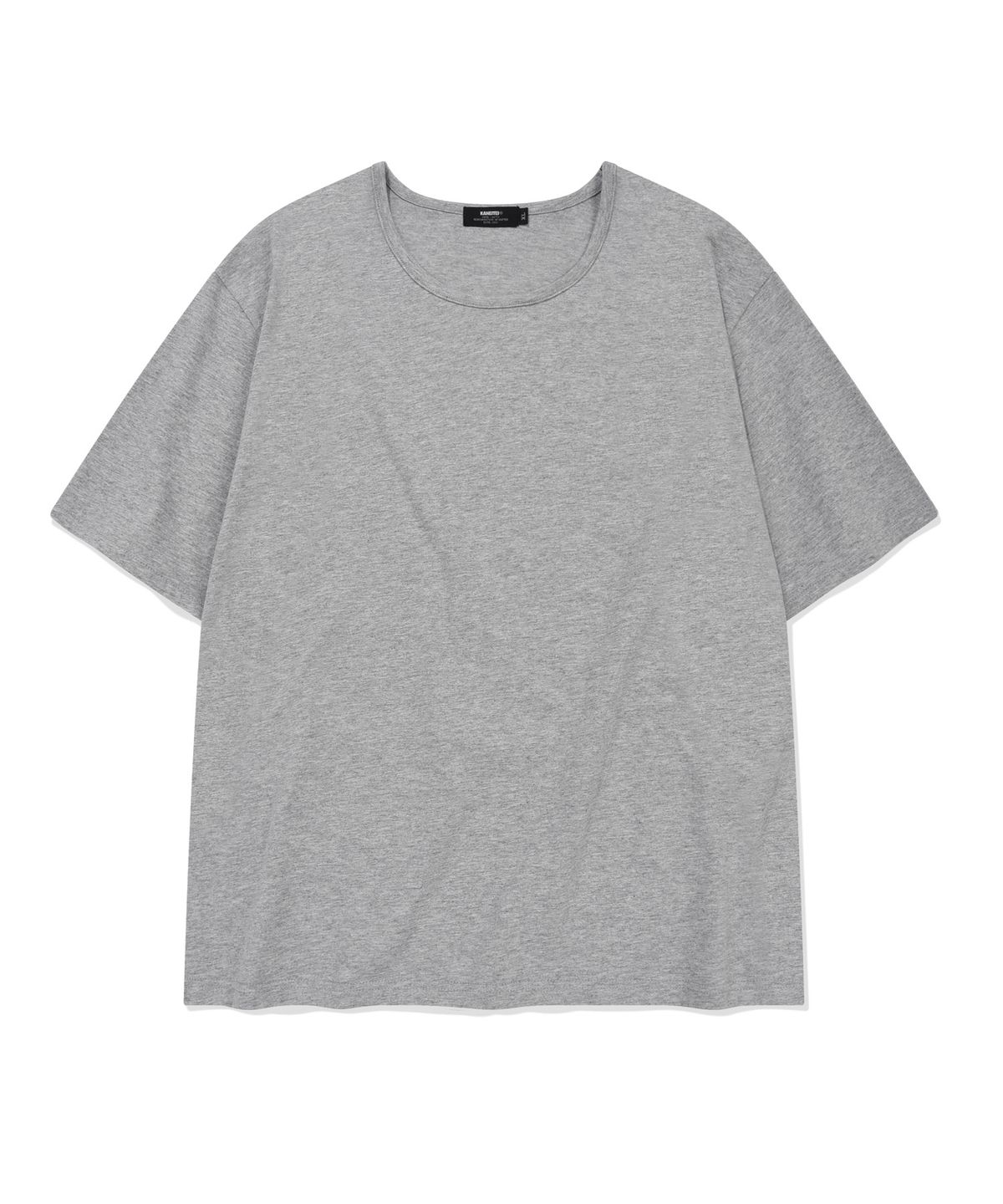 카네이테이(KANEITEI) U-NECK SHORT SLEEVES (MELANGE GRAY)