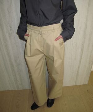 Ripple Frill pants (Beige)