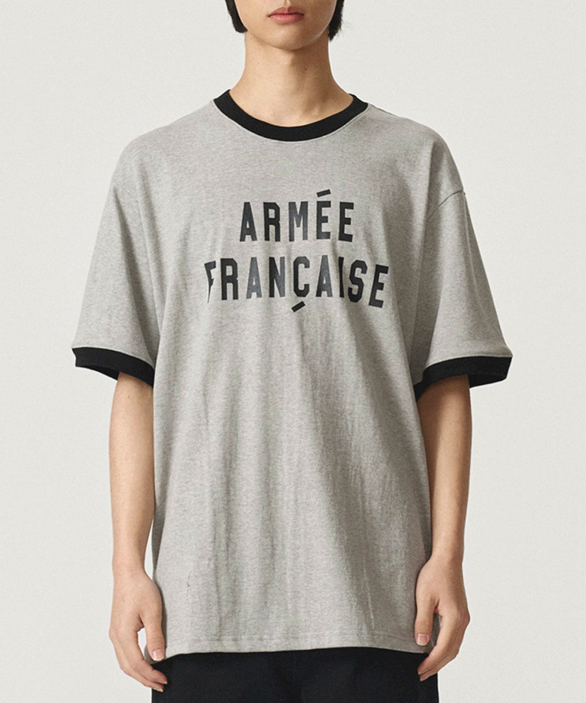 카네이테이(KANEITEI) ARMEE FRANCAISE RINGER SHORT SLEEVE (GRAY)