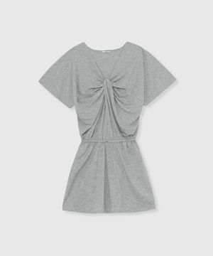 flow drape dress (Melange gray)