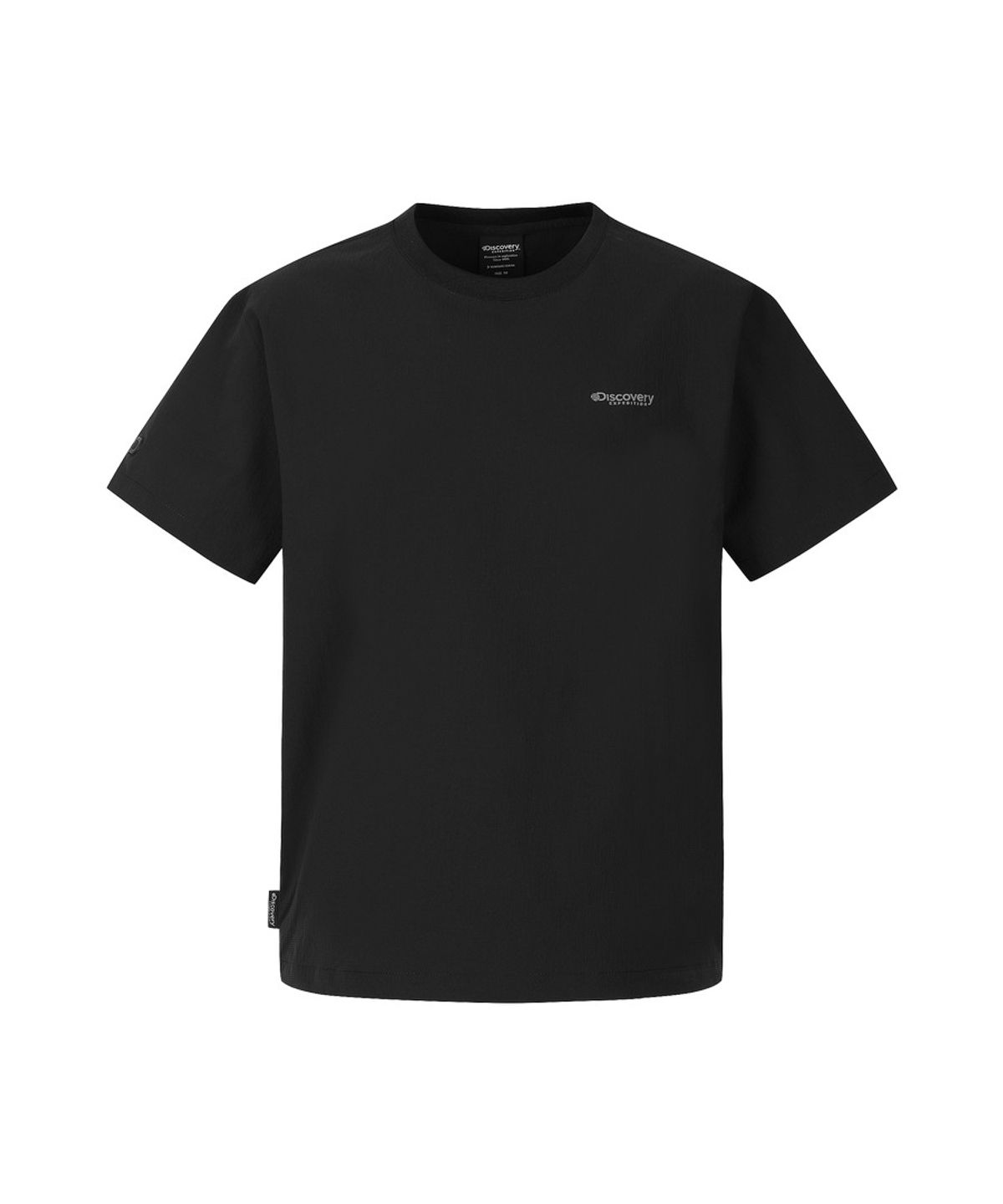 디스커버리 익스페디션(DISCOVERY EXPEDITION) 여성 시어서커 우븐 반팔티셔츠 (BLACK)