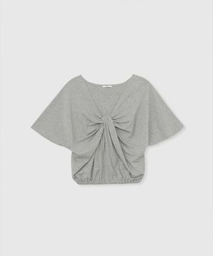 flow drape tee (Melange gray)