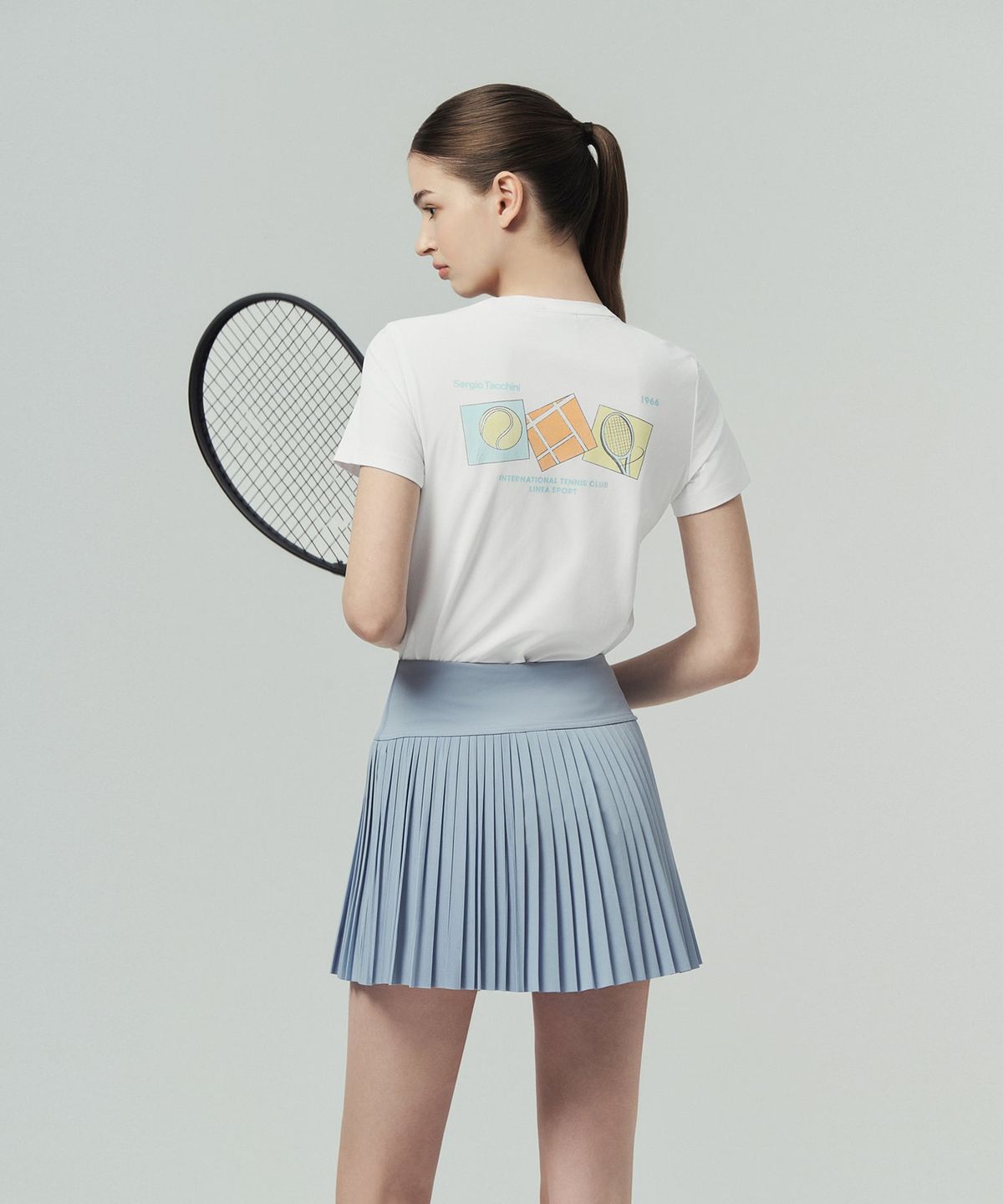 세르지오 타키니(SERGIO TACCHINI) W 레이프레쉬 그래픽 반팔 티셔츠 (White)