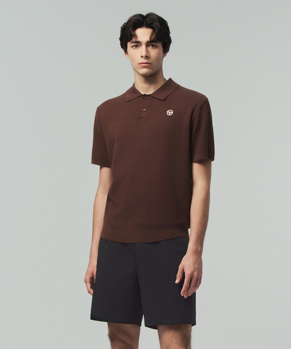 세르지오 타키니(SERGIO TACCHINI) M FRESCA KNIT 반팔 폴로 (D.Brown)