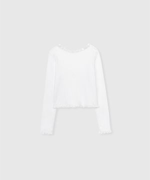 little frill tee (White)
