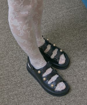 Orb platform sandal(black)_DG2AM26041BLK