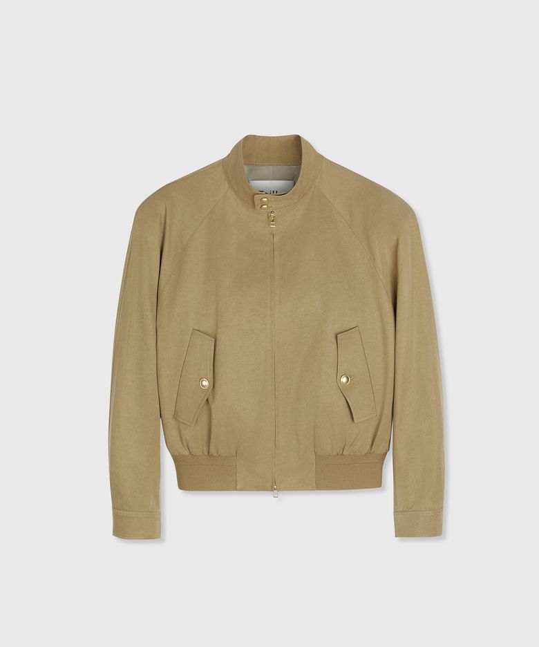 MONO PATINA TENCEL HARRINGTON JACKET SAND