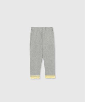 Lace trim leggings (Melange gray)