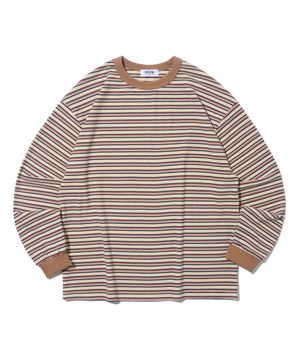 브리티시 클래식 스트라이프 긴팔티 (아이보리/베이지)
