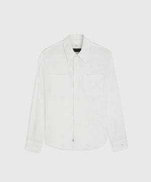 SILKY LYOCELL SAVIO SHIRT WHITE NOTE STRIPE