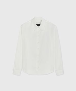 VERONA STRIPE BOY SHIRT PEARL WHITE