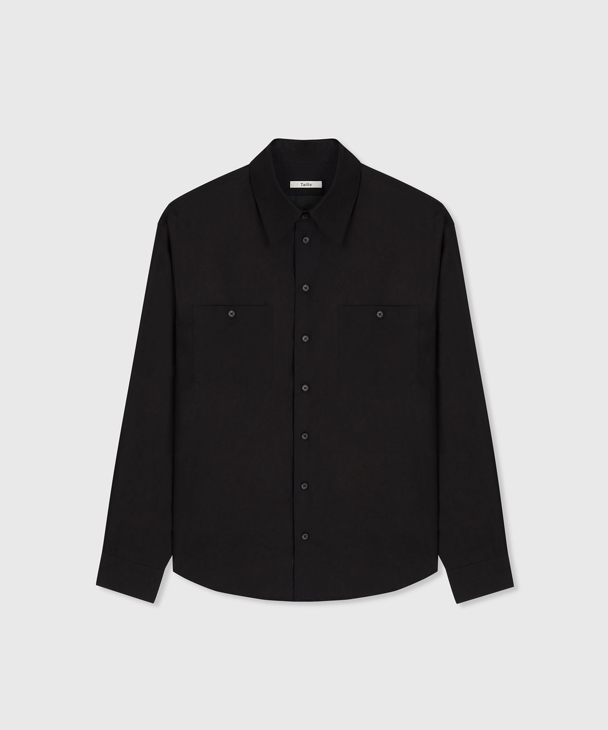 타일레(TAILLE) COTTON POPLIN SAVIO SHIRT BLACK