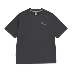 N262UTS903 소로나 쿨 메이즈 세미오버핏 반팔 티셔츠 GREY