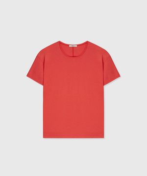 CLAIR CUT COTTON MODAL T-SHIRT FLARE RED