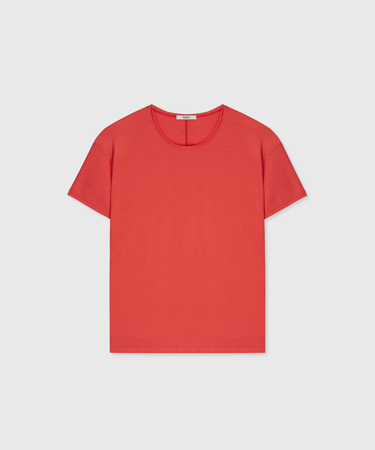 타일레(TAILLE) CLAIR CUT COTTON MODAL T-SHIRT FLARE RED