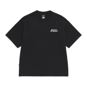 N262UTS901 소로나 쿨 그리핀 세미오버핏 반팔 티셔츠 BLACK