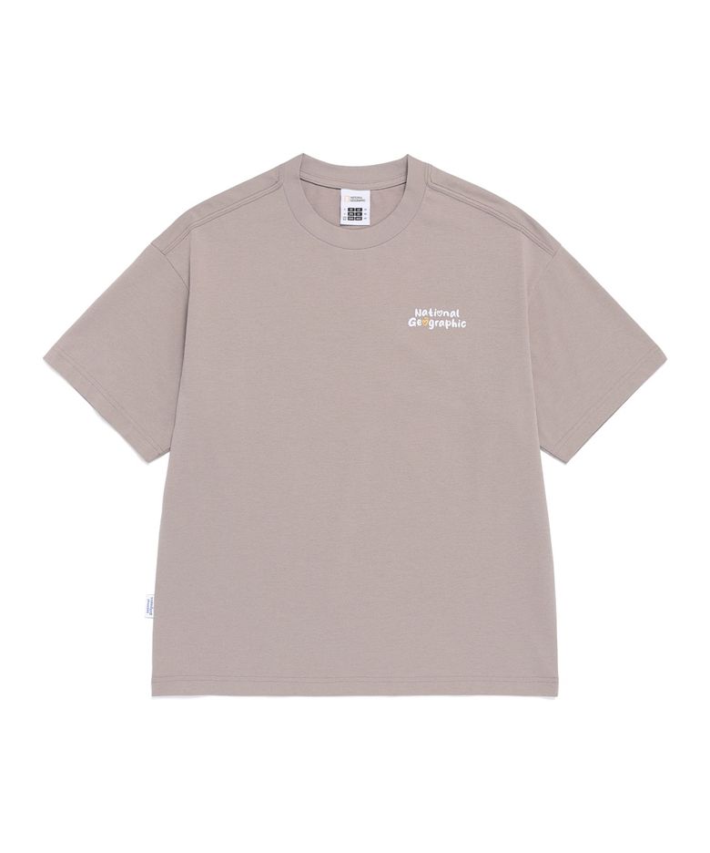 N262UTS901 소로나 쿨 그리핀 세미오버핏 반팔 티셔츠 OAK BEIGE