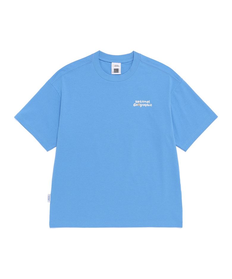 N262UTS901 소로나 쿨 그리핀 세미오버핏 반팔 티셔츠 MARINE BLUE