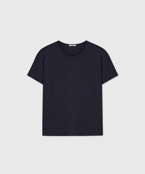 CLAIR CUT COTTON MODAL T-SHIRT NAVY