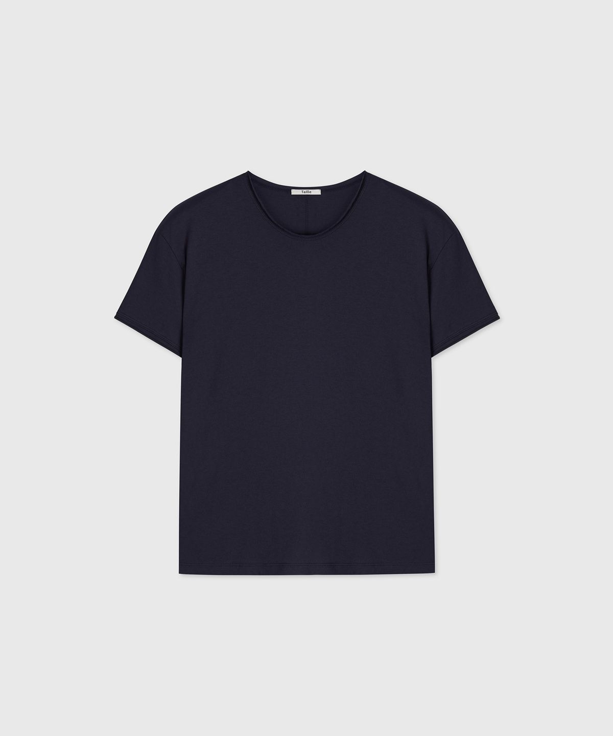 타일레(TAILLE) CLAIR CUT COTTON MODAL T-SHIRT NAVY