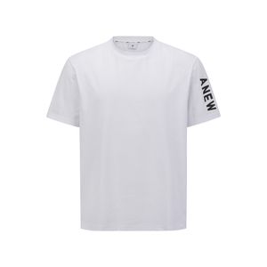 MEN SOLID ROUND SHORT SLEEVE T-SHIRT_WH
