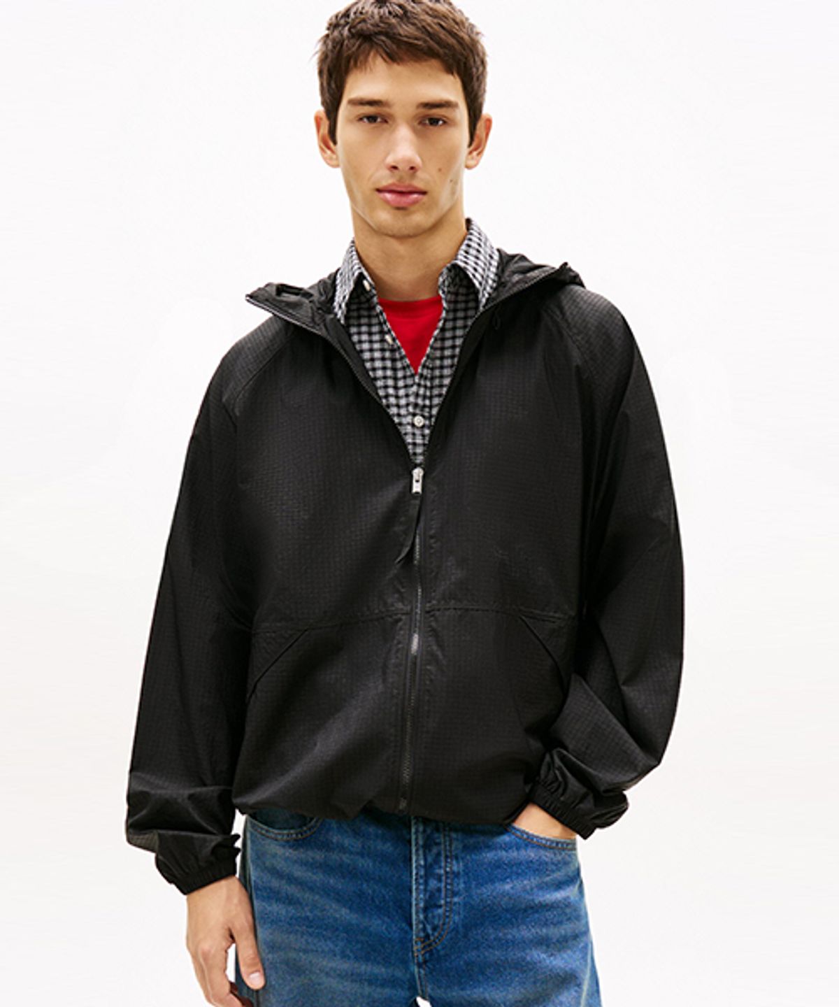 타미진스(TOMMY JEANS) 시그니처 윈드브레이커 (T32G1WJC44TMT1BDS)