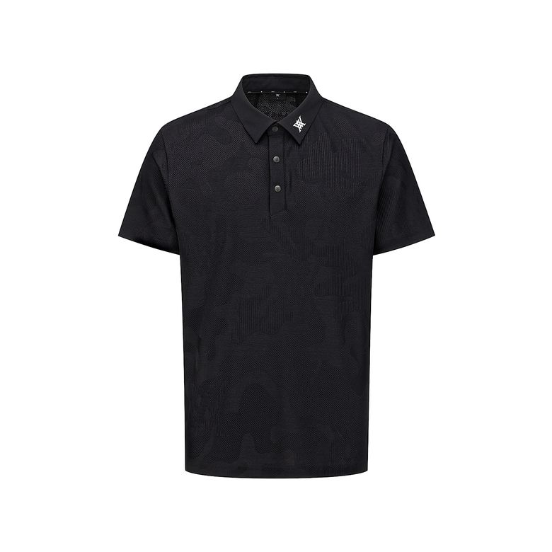 MEN CAMO JACQUARD T-SHIRT_BK