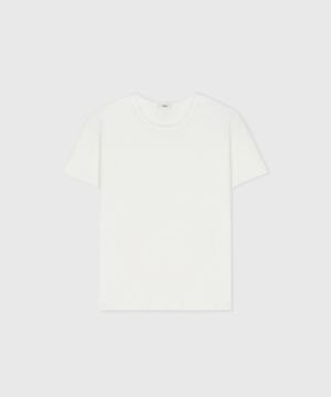 CLAIR CUT COTTON MODAL T-SHIRT WHITE