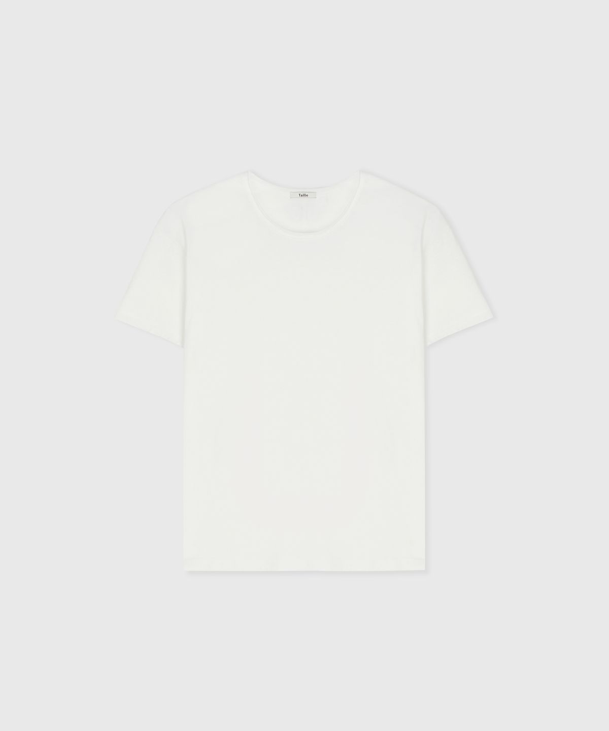 타일레(TAILLE) CLAIR CUT COTTON MODAL T-SHIRT WHITE
