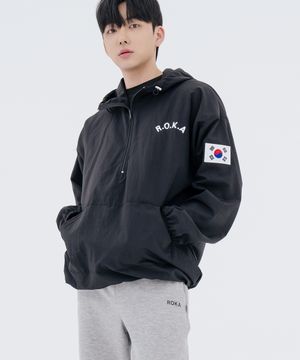 국산 ROKA 로카 자수 아노락 검정