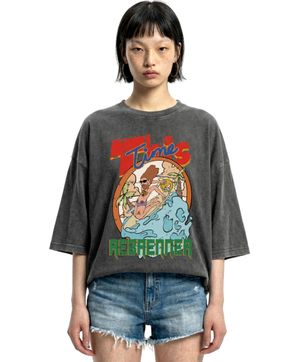 DTF 디스 타임 피그먼트 반팔티셔츠