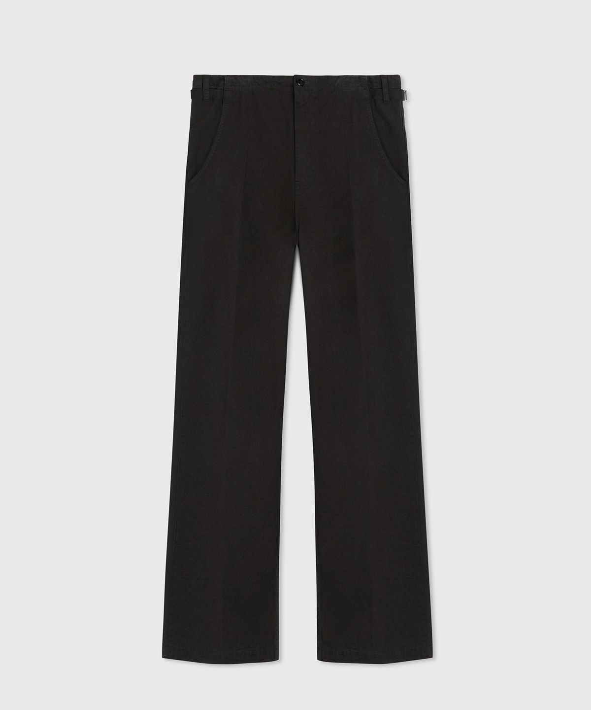 타일레(TAILLE) LAFONT CABAS TWILL TROUSERS ASH BLACK