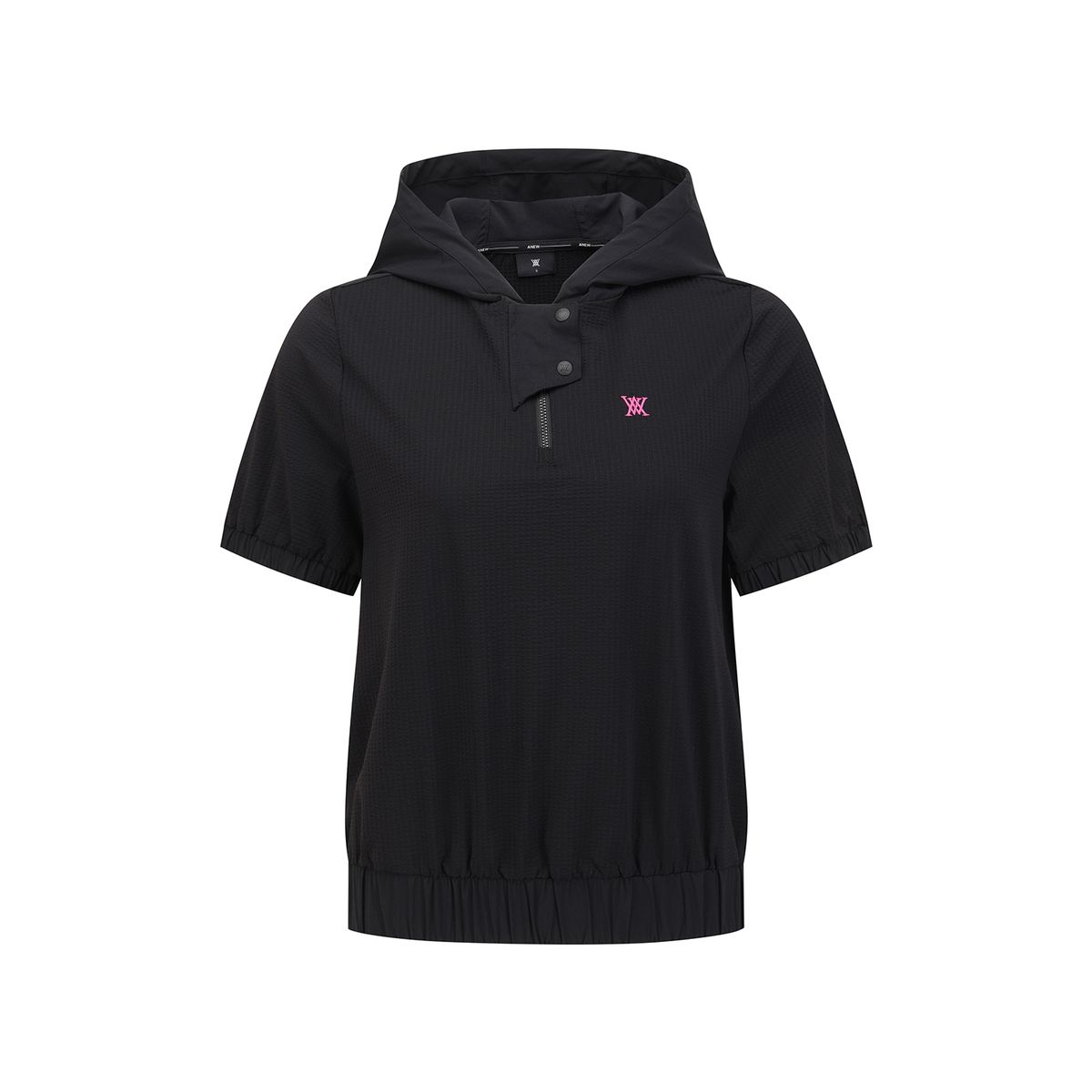 어뉴골프(ANEW GOLF) WOMEN HOODED T-SHIRT_BK