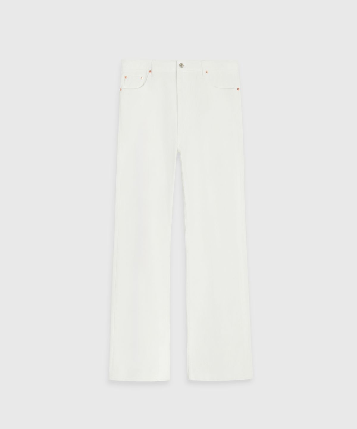 타일레(TAILLE) DRY ONEWASH BOOTCUT DENIM PANTS OFF WHITE