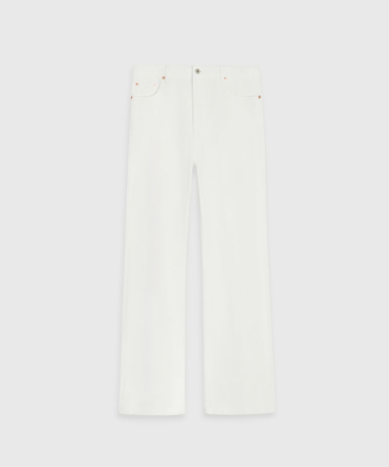 DRY ONEWASH BOOTCUT DENIM PANTS OFF WHITE