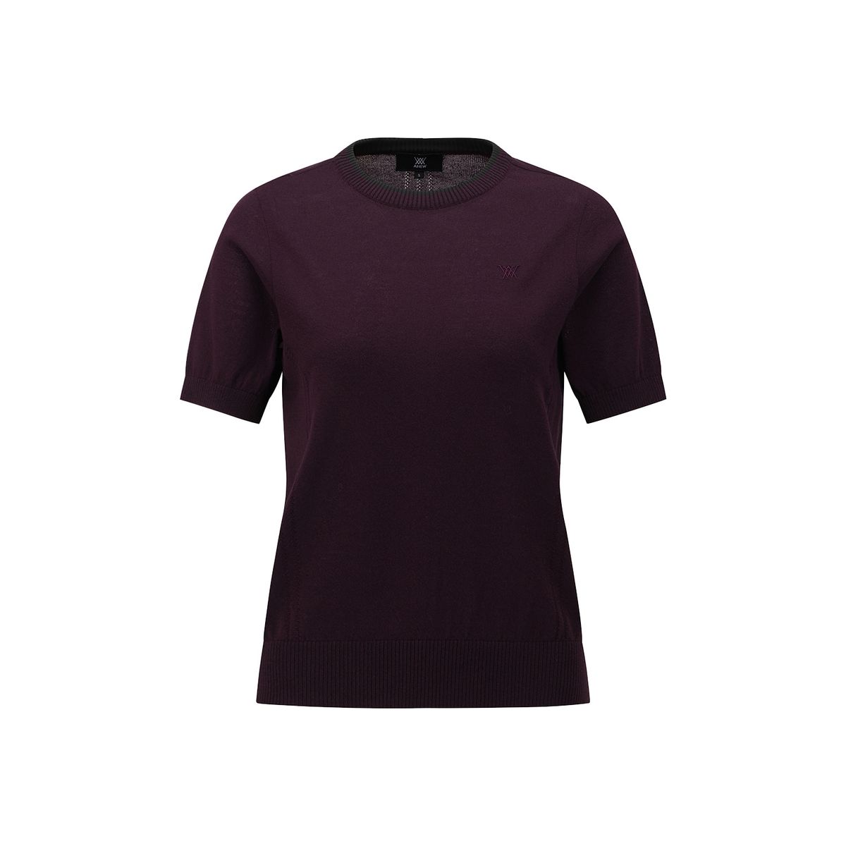 어뉴골프(ANEW GOLF) WOMEN SOLID SHORT SLEEVE SWEATER_BU