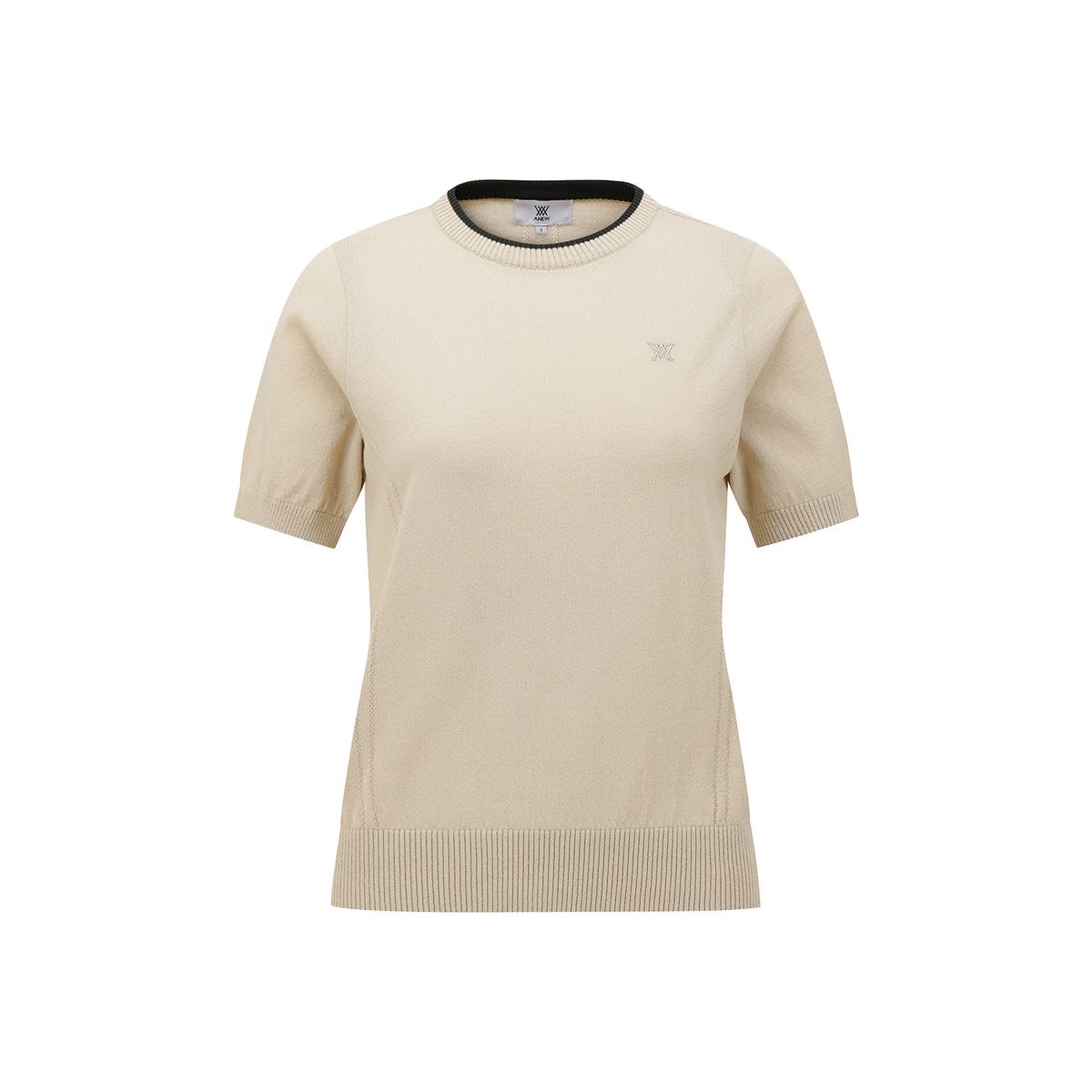 어뉴골프(ANEW GOLF) WOMEN SOLID SHORT SLEEVE SWEATER_BE